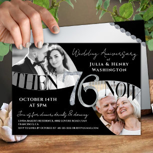 Invitación Aniversario de bodas moderno y atemporal número 76