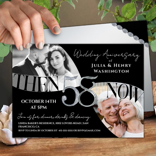 Invitación Aniversario de Bodas Moderno y Refinado 58 (Subido por el creador)