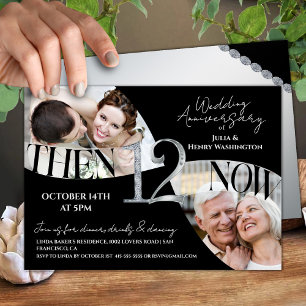 Invitación Aniversario de Bodas número 12 de Moda Moderna