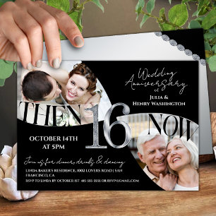 Invitación Aniversario de Bodas número 16 Moderno y Elegante
