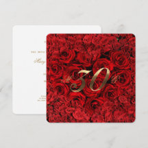 Aniversario de Bodas número 30 Rosas Rojas Corazón