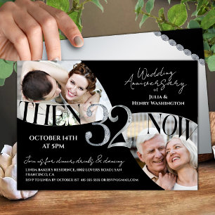 Invitación Aniversario de Bodas número 32 Moderno Refinado