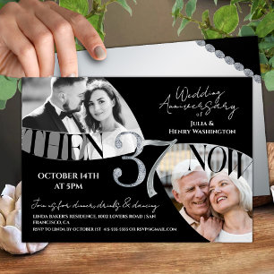 Invitación Aniversario de Bodas número 37 Moderno y Elegante