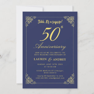 Invitación Aniversario de Bodas número 50