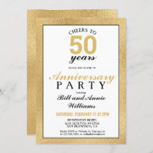 Aniversario de bodas número 50 Salud por 50 años f