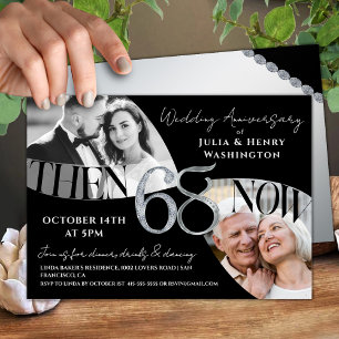Invitación Aniversario de bodas sofisticado y moderno número 