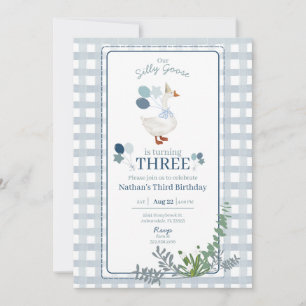 Invitación Aniversario de cualquier Edad de Dios Silly Invita