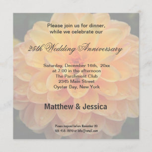 Invitación Aniversario de Dahlia