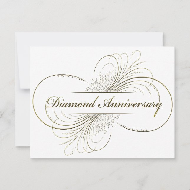Invitación Aniversario de diamante (Anverso)