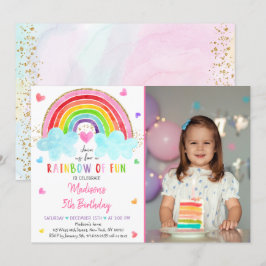 Invitación Aniversario de la acuarela del corazón de la nube 