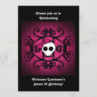 Invitación Aniversario de la calavera