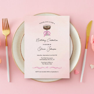 Invitación Aniversario de la cocción de Espresso Martini