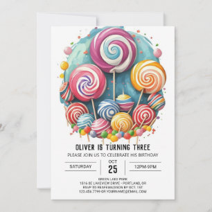 Invitación Aniversario de la Coloración de Agua del Arcoiris 