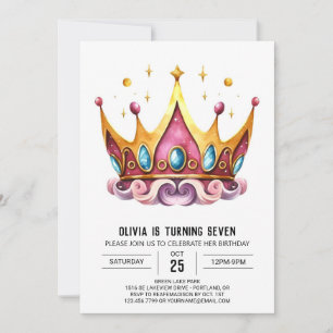 Invitación Aniversario de la Corona de la Princesa de Giras E