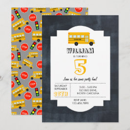 Invitación Aniversario de la escolta amarilla de los niños de