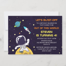 Invitación Aniversario de la exploración del espacio ultrater