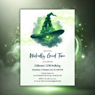 Invitación Aniversario de la Fantasía Mágica del Gorra de Bru