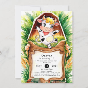 Invitación Aniversario de la festividad de las vacas silvestr