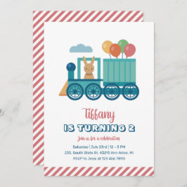 Invitación Aniversario de la fiesta de los niños en globo