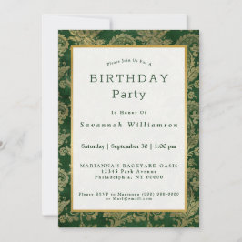 Invitación Aniversario de la floración de la Paisley del Oro 