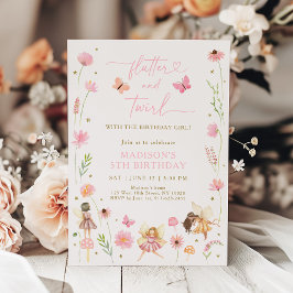 Invitación Aniversario de la Floral del Jardín de Hadas Magní