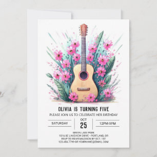 Invitación Aniversario de la Guitarra de Balada Acústica