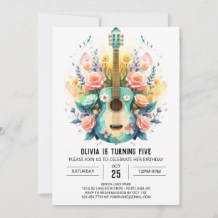 Invitación Aniversario de la Guitarra de Balada Acústica