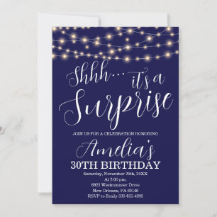 Invitación Aniversario de la luz azul y de cuerda de la Marin