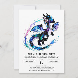 Invitación Aniversario de la Magnífica y Adorable Dragón Digi