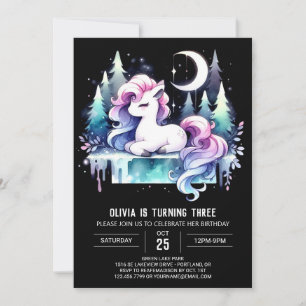 Invitación Aniversario de la majestuosa acuarela