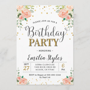 Invitación Aniversario de la Moda Elegante de las Mujeres de 