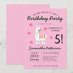 Invitación Aniversario de la moderna Fiesta burda
