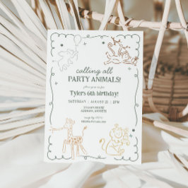 Invitación Aniversario de la muerte de animales del Safari de