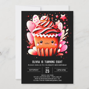 Invitación Aniversario de la muerte de Chica de Muffin de cho