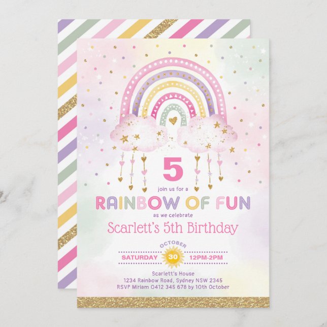 Invitación Aniversario de la muerte de Chicas de las nubes de (Anverso / Reverso)