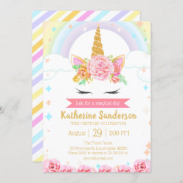 Invitación Aniversario de la muerte de Chicas florales de Uni