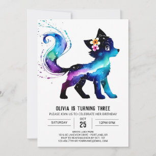 Invitación Aniversario de la muerte de un Chica digital de Wo