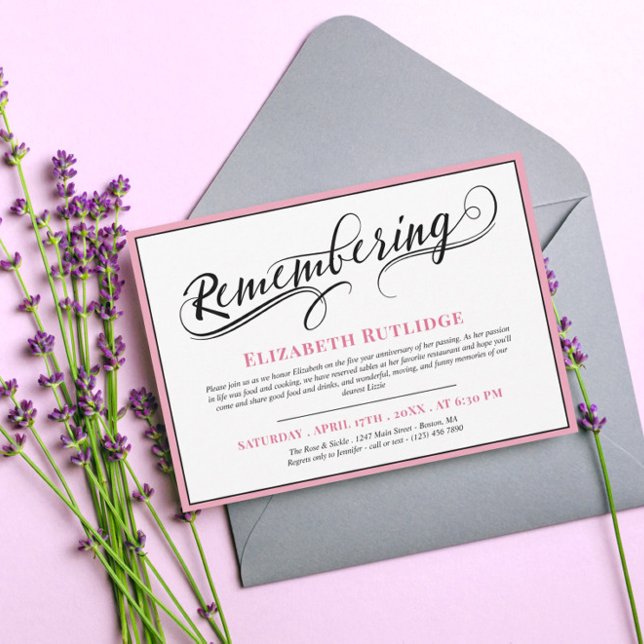 Invitación Aniversario de la muerte del Black Pink (Subido por el creador)