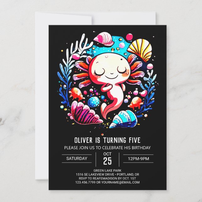 Invitación Aniversario de la Nacimiento de la Selva Digital A (Anverso)