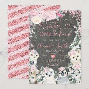 Invitación Aniversario de la Nacimiento del Animal Rosa de Ch