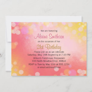 Invitación Aniversario de la natalidad de Chicas adolescentes