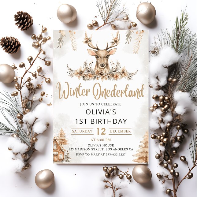 Invitación Aniversario de la natalidad de los Navidades de re (Subido por el creador)