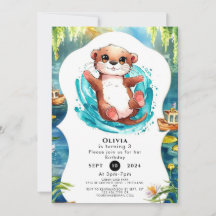 Aniversario de la niñez de Cute Otter