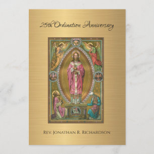 Invitación Aniversario de la Ordenación del Sacerdote Católic