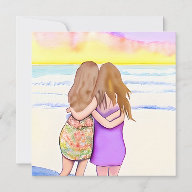 Invitación Aniversario de la Pareja Lesbiana (Anverso)