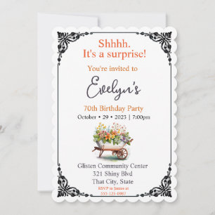 Invitación Aniversario de la pequeña carretilla