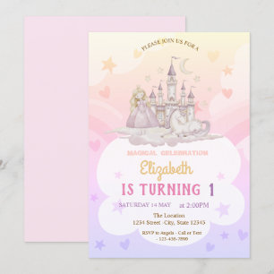 Invitación Aniversario de la Princesa del Arcoiris del Castil