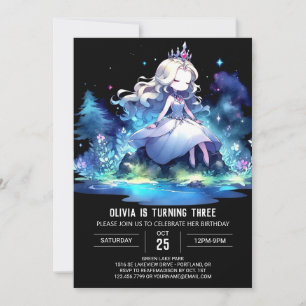 Invitación Aniversario de la Princesa Encantada de la Corona