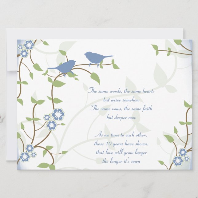Invitación Aniversario de la renovación del voto de las aves  (Anverso)