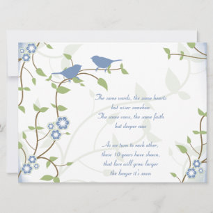 Invitación Aniversario de la renovación del voto de las aves 